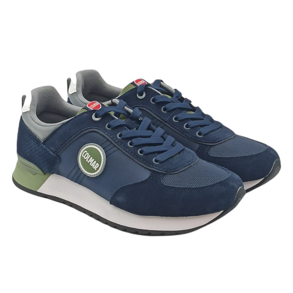 Sneaker Uomo camoscio e tessuto travis colors navy-army gree colmar - immagine 2