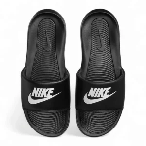 Ciabatta Uomo ecopelle Nike victori one slide black white black