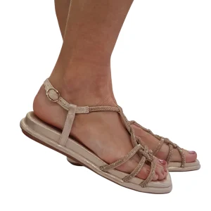 Alma en Pena Sandalo Donna Rose' Glitter Rame Rif.436