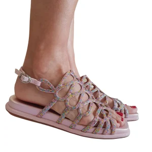 Alma en Pena Sandalo Donna Pelle rosa Rif. 91