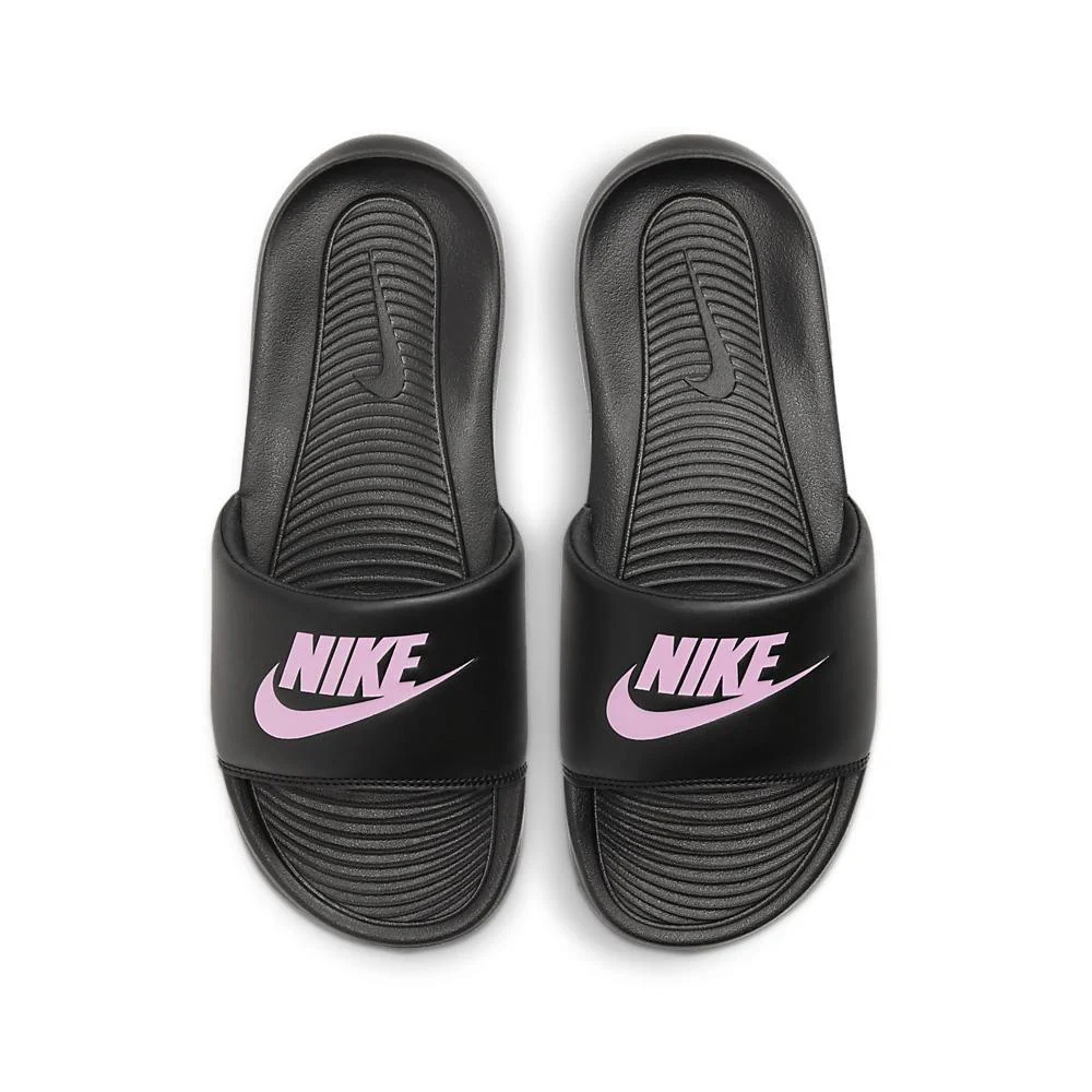 Ciabatta ecopelle Nike victori one slide artic pink black cn9677 002 - immagine 2